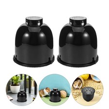 2 Pcs Reptile Box Heating Lamp Light Shade for Reptiles Heater Guard Double