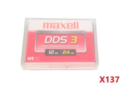 NEW Lot of 137 Maxell HS-4/125S 4mm Digital Data Cartridges 12/24GB DDS3 4 DAT72