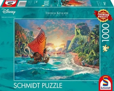 SCHMIDT SPIELE Puzzle Thomas Kinkade, Disney, Vaiana, Moana 1.000 Teile