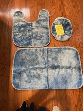 Garland Bathroom Rug A Set Of 3, Basin Blue