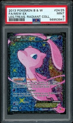 2013 Pokemon BW Mew EX Full Art RC24 Legendary Treasures Radiant