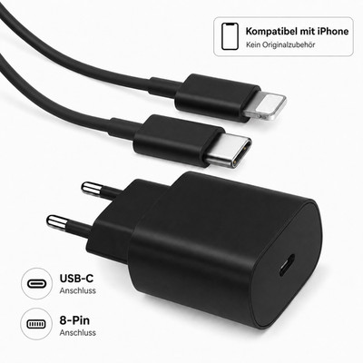 Schnell Ladegerät Ladekabel 25W für iPhone 12 13 14 15 16 17 18 Plus Pro Max Air