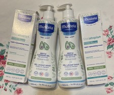 LOT-Mustela Stelatopia Lipid-Replenishing Cream Moisturizer  Cleanser Hair Body