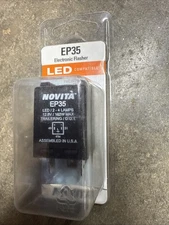 Novita EP35 3-Pin Electronic Turn Signal Flasher Relay Hazard LED Light Bulb USA