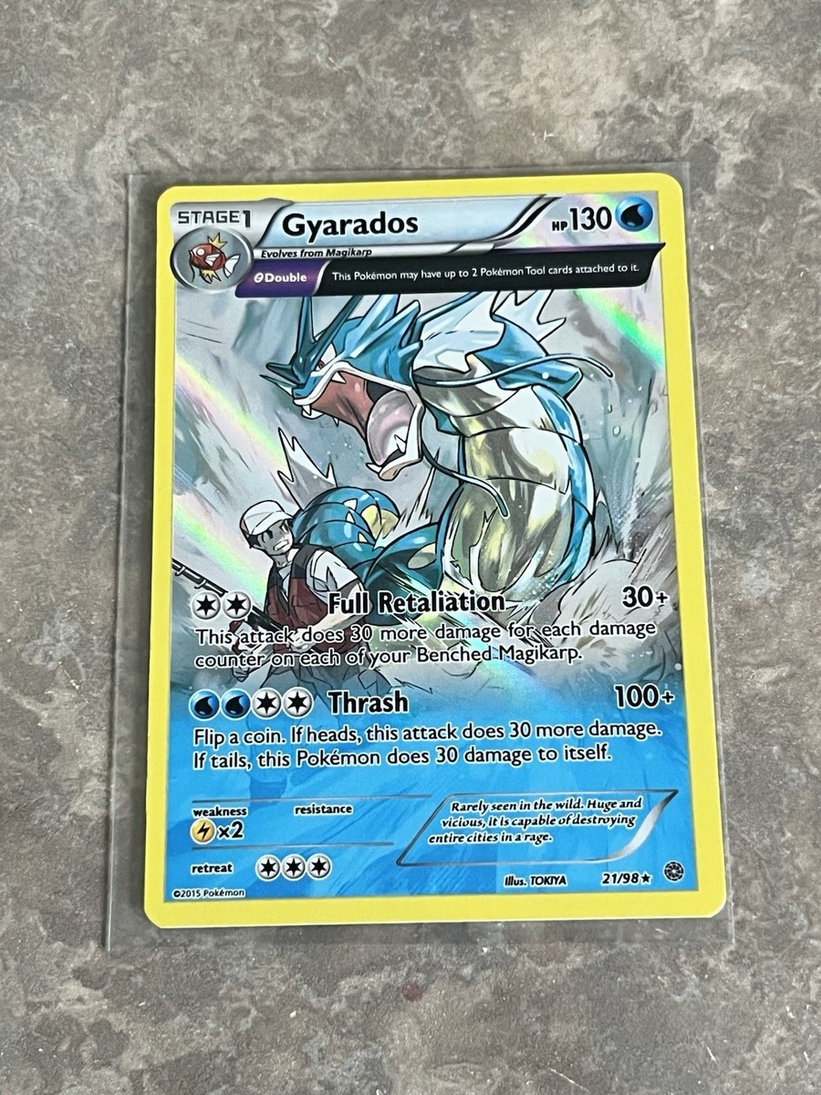 Reverse Holo Gyarados 21/98 Pokemon Cards Vintage Holo Rare Full Art