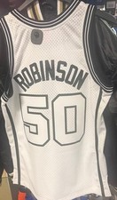 Camiseta deportiva de David Robinson Mitchell & Ness Swingman 1998 de los San Antonio Spurs-blanca/negra