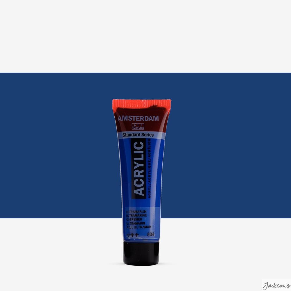 Royal Talens Amsterdam Standard Acrylic Paint 20ml Ultramarine PB29 Artists Tube