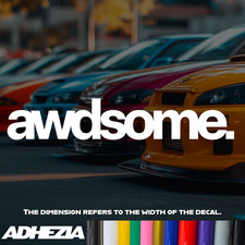Awdsome. Vinyl Decal Sticker - Design For Cars Bumpers Windows Jdm Tuning