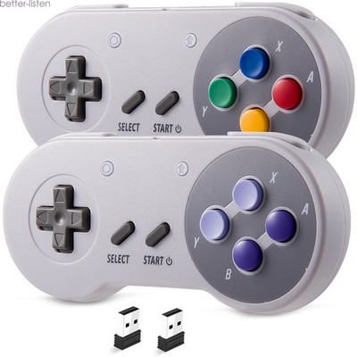 Wireless SNES Switch Online Controller USB Receiver For Switch/Windows PC/Mac OS