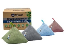 4 Pack of 200g Naturally Activated Bamboo Charcoal Air Purifying Bags