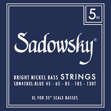Sadowsky Blue Label Bass String Set Nickel Ta...