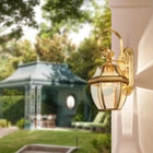 Outdoor Wall Light Copper Garden Wall Lamp Balcony Wall Lighting Bar Wall Sconce