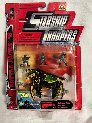 STARSHIP TROOPERS BATTLE DAMAGED WARRIOR BUG BATTLE PACKS #5 1997 GALOOB
