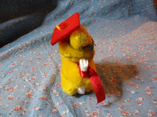 (1097) NOS Dakin Garfield Graduation Clip-Ons Pencil Topper 4" H Red Cap - Picture 4 of 5