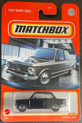 Matchbox 1969 BMW 2002 Noire édition 2021 (84/100) - Neuve, Boîte Fermée, échelle 1/64
