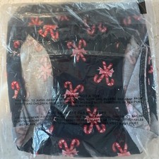 VICTORIA'S SECRET Large Candy Cane High leg Waist Briefs Panty NWT VS Victoria