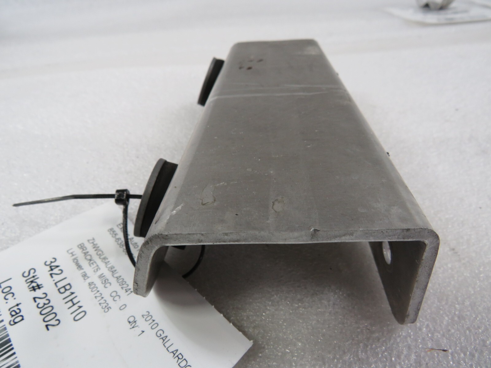Lamborghini Gallardo, LP550, LH, Lower Radiator Bracket, Used, P/N 400121235