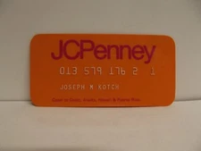 VINTAGE, JC Penney Department Store, Princess Style, Charge Card, #234