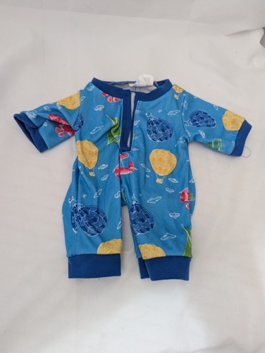 BUILD A BEAR Boats Seaside Sleeper Pj's Romper Clothes Outfit Rare Retired