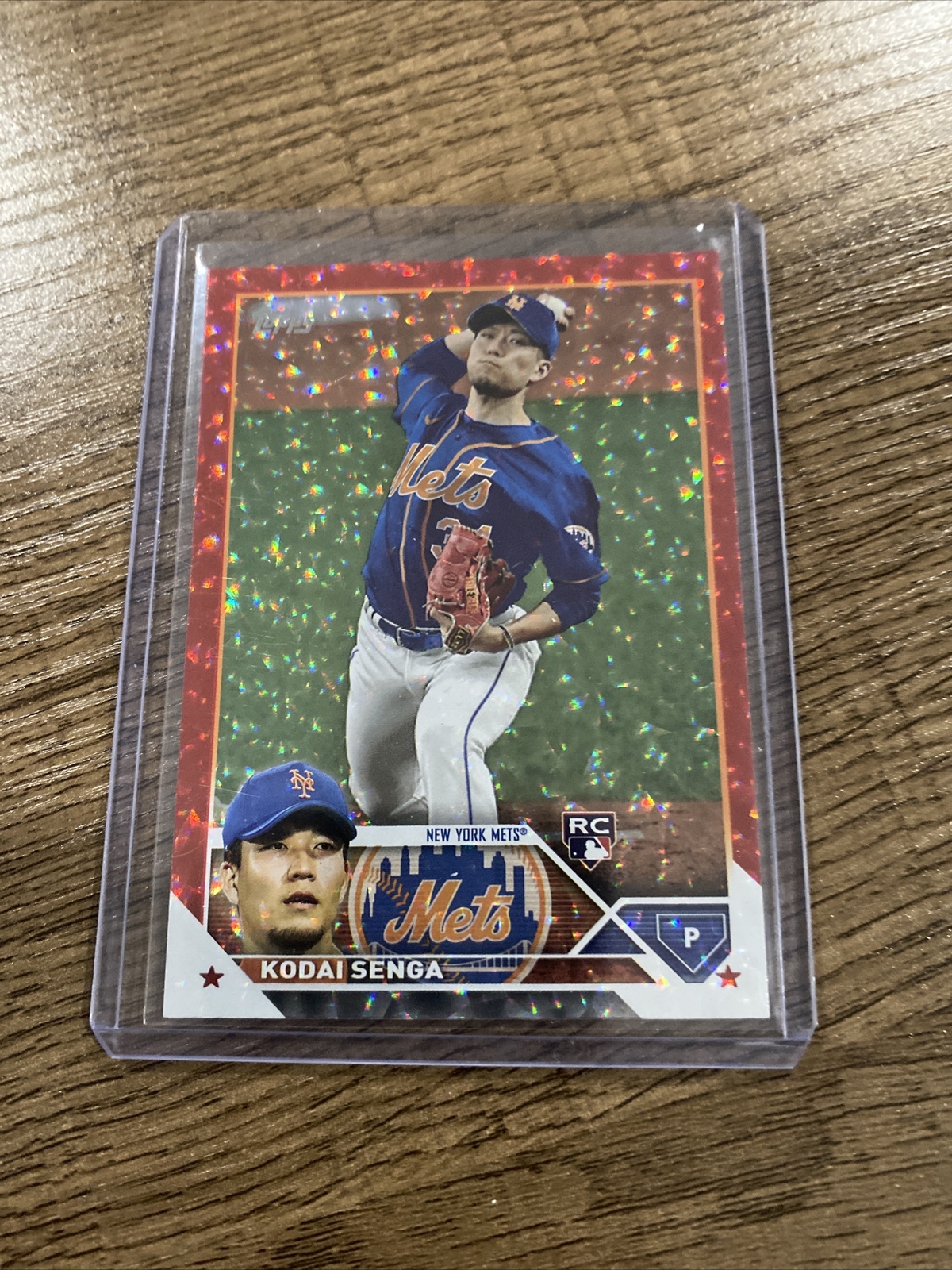 2023 Topps Series 2 KODAI SENGA RC ROOKIE RED ICE FOIL /199 METS HOLOFOIL #362