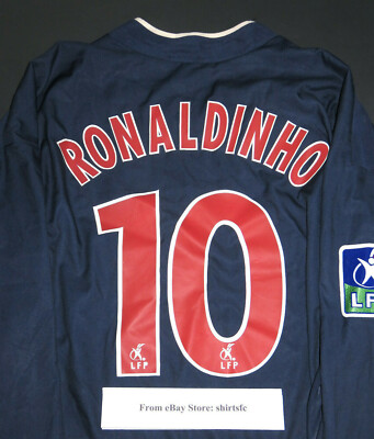 NIKE PSG ユニフォーム ロナウジーニョ 2002-2003 Nike PSG Ronaldinho Player Issue Long Sleeve