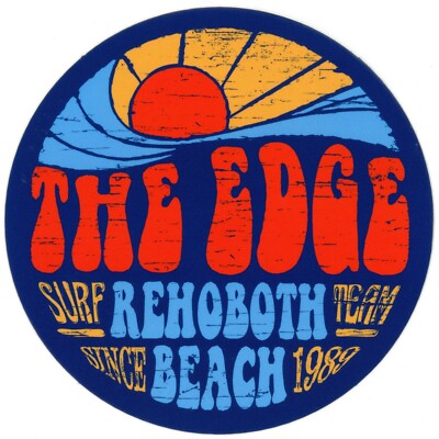 The Edge Surf Team Since 1989 Rehoboth Beach, Delaware (DE) Sticker Decal