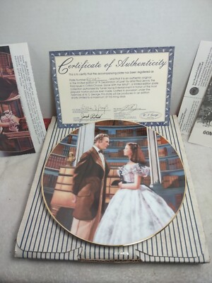 Gone With The Wind Critics Choice ''A Declaration of Love'' Commemorative Plate