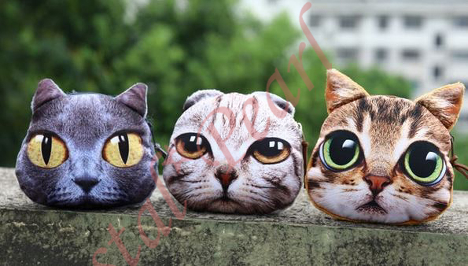 Cat Pet Fluffy Quality Toy Novelty Cute Purse Wallet Cosmetic Pouch