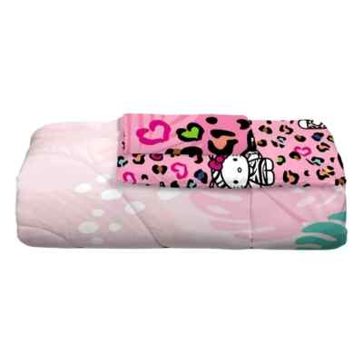 Hello Kitty 4-Piece Wild Jungle Full Sheet Set – Bedroom Fun For Fans