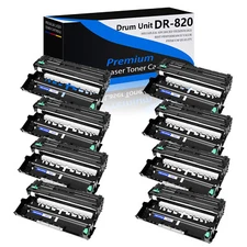 8PK Black DR820 Drum Unit Compatible with Brother HL-L5100DN HL-L5200DWT L6200DW