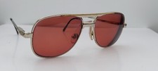 Vintage Kenmark Gallery Jaguar Silver Pilot Metal Sunglasses FRAMES ONLY