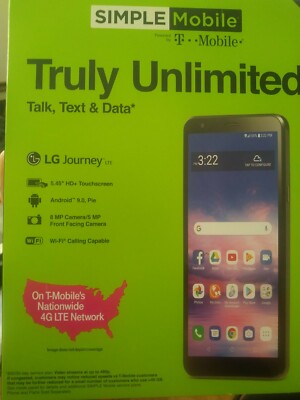 Simple Mobile - LG Journey LTE Android 9.0, Pie - 16 GB Smartphone NEW