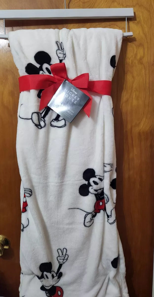 Mickey mouse plush throw blanket sale