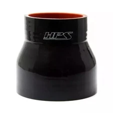 HPS 1" - 1-3/4" ID High Temp 4-ply Black Silicone Reducer Coupler Hose 3" Length