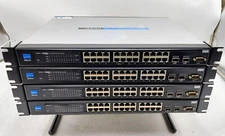 LOT OF 4 Cisco Linksys SRW2024 1.3 24-Port 10/100/1000 Gigabit Switch WebView