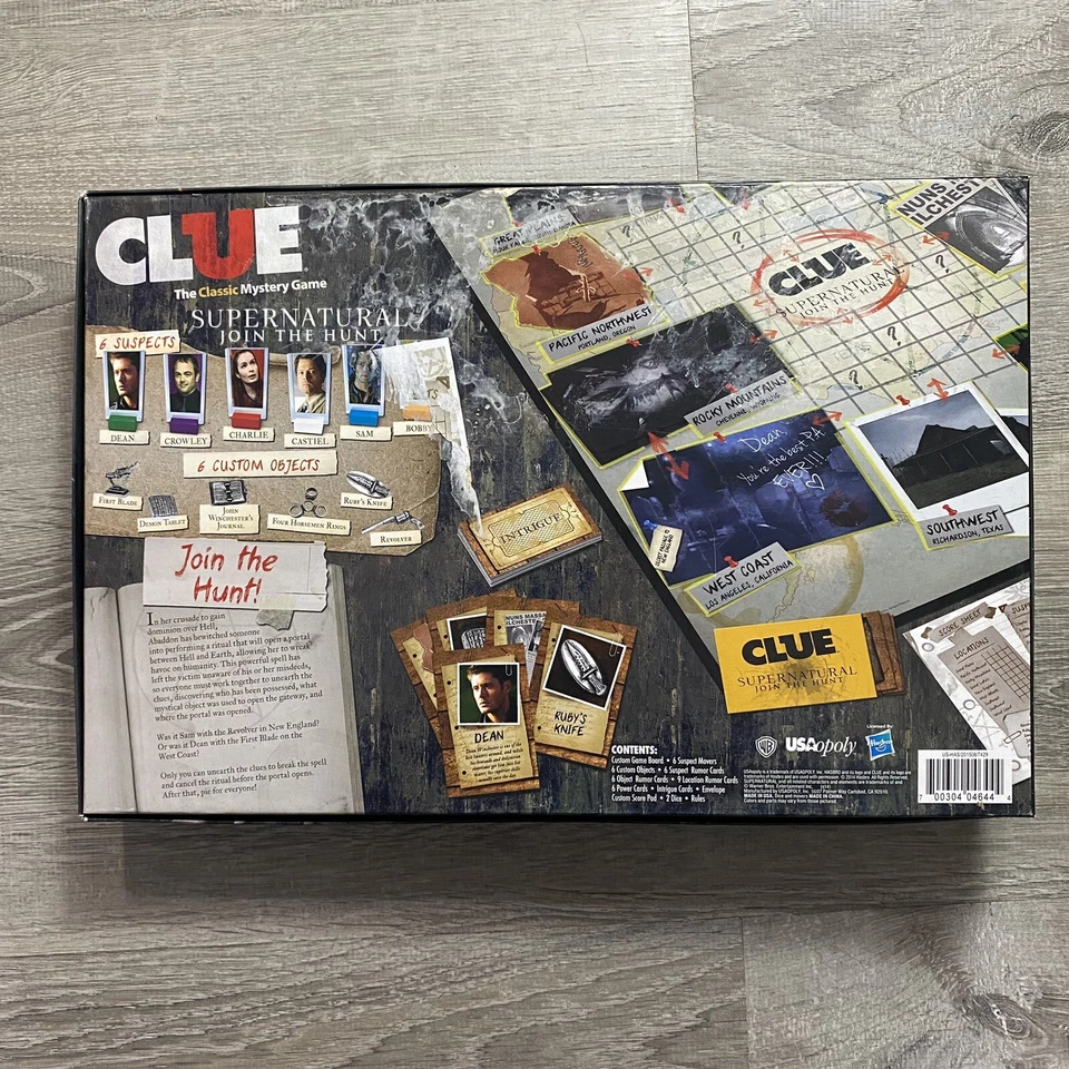 Supernatural Clue Board Game Join the Hunt 2014 Complete Hasbro USAopoly🔥🔥🔥 - Image 2 of 4