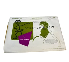 Stretch & Sew Pattern #350 LADIES' SHELL with 4  Collar Variations Sizes 30 - 40