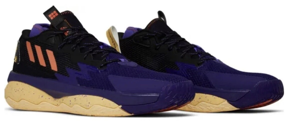 New w/Box Adidas Dame 8 Honoring Black Excellence Mens Shoes Size 10 Purple/Tan adidas Dame 8  main image 3