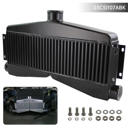 Universal Bar & Plate Twin Turbo Intercooler Custom (2 In /1 Out) 400-800HP BK - Picture 2 of 10