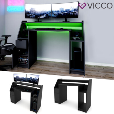 bureau gaming bureau Bureau informatique VICCO JOEL bureau ga bureau PC noir bureau gaming bureau Bureau informatique VICCO JOEL bureau ga bureau PC noir