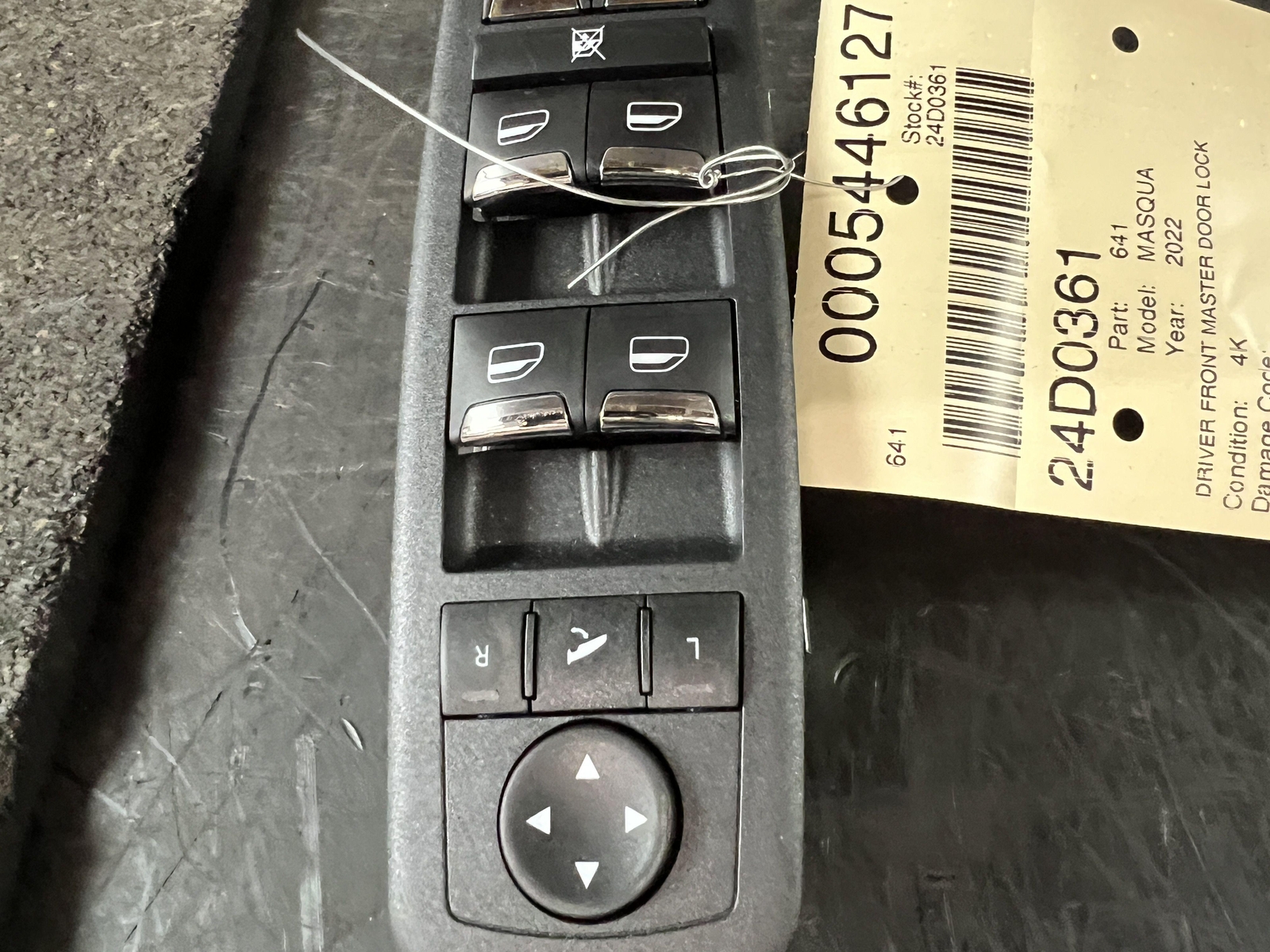 2022 MASERATI QUATTROPORT DRIVER FRONT MASTER DOOR LOCK WINDOW SWITCH 670025406