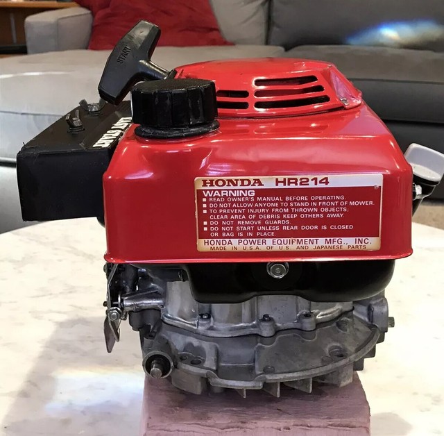 Honda HR 214 LAWN PUSH MOWER COMPLETE RUNNING ENGINE / MOTOR for sale