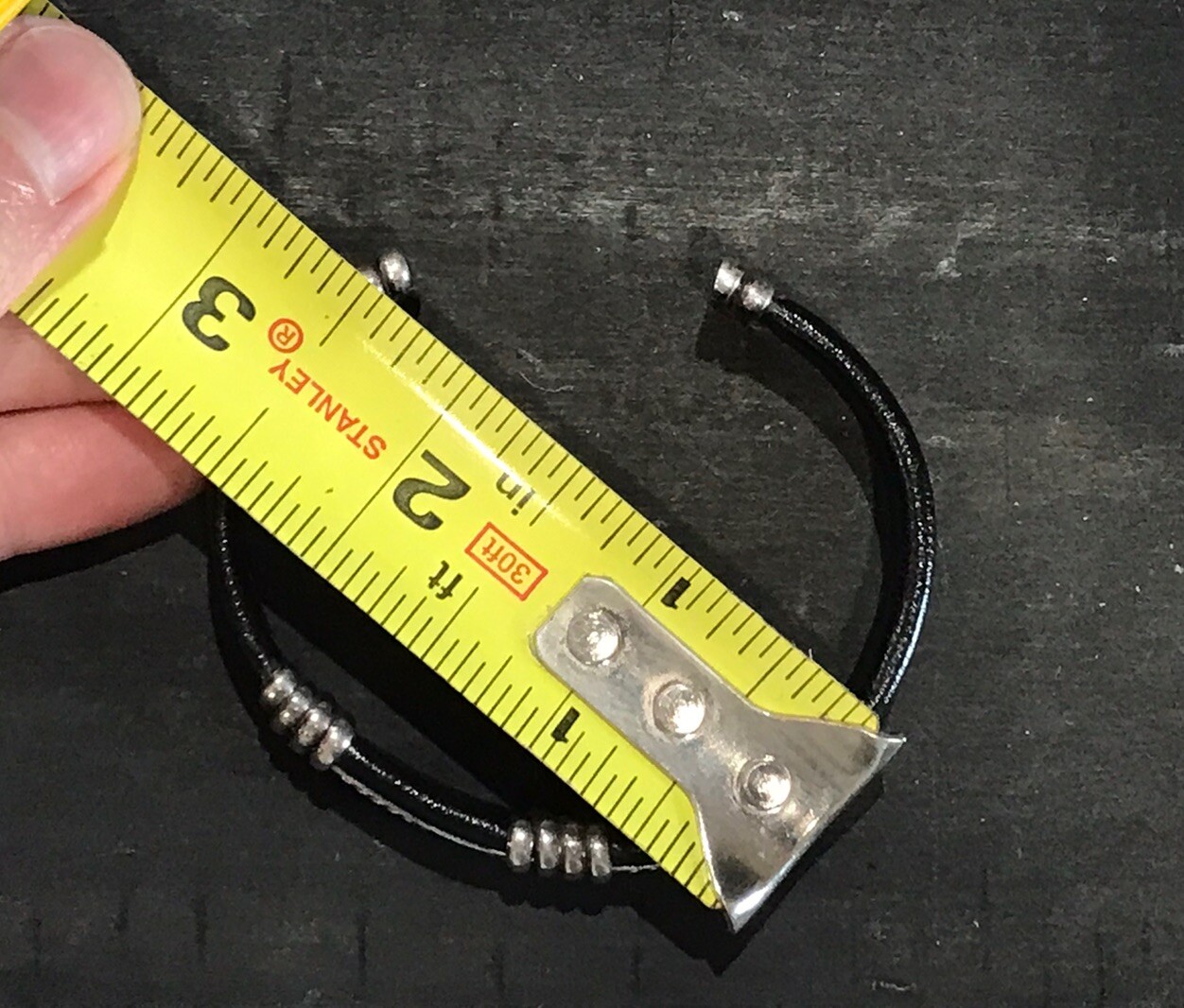 Sterling Silver 925 Gothic Boho Pattern Black Hea… - image 7