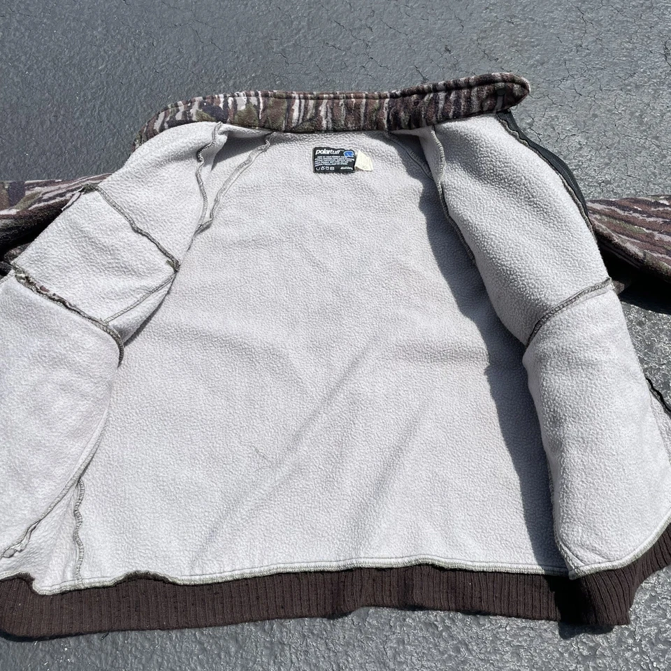 Chaqueta de Caza Vintage RealTree Spartan PolarTuff Invierno Camuflaje Polar Grande para Hombres Foto 4 de 4