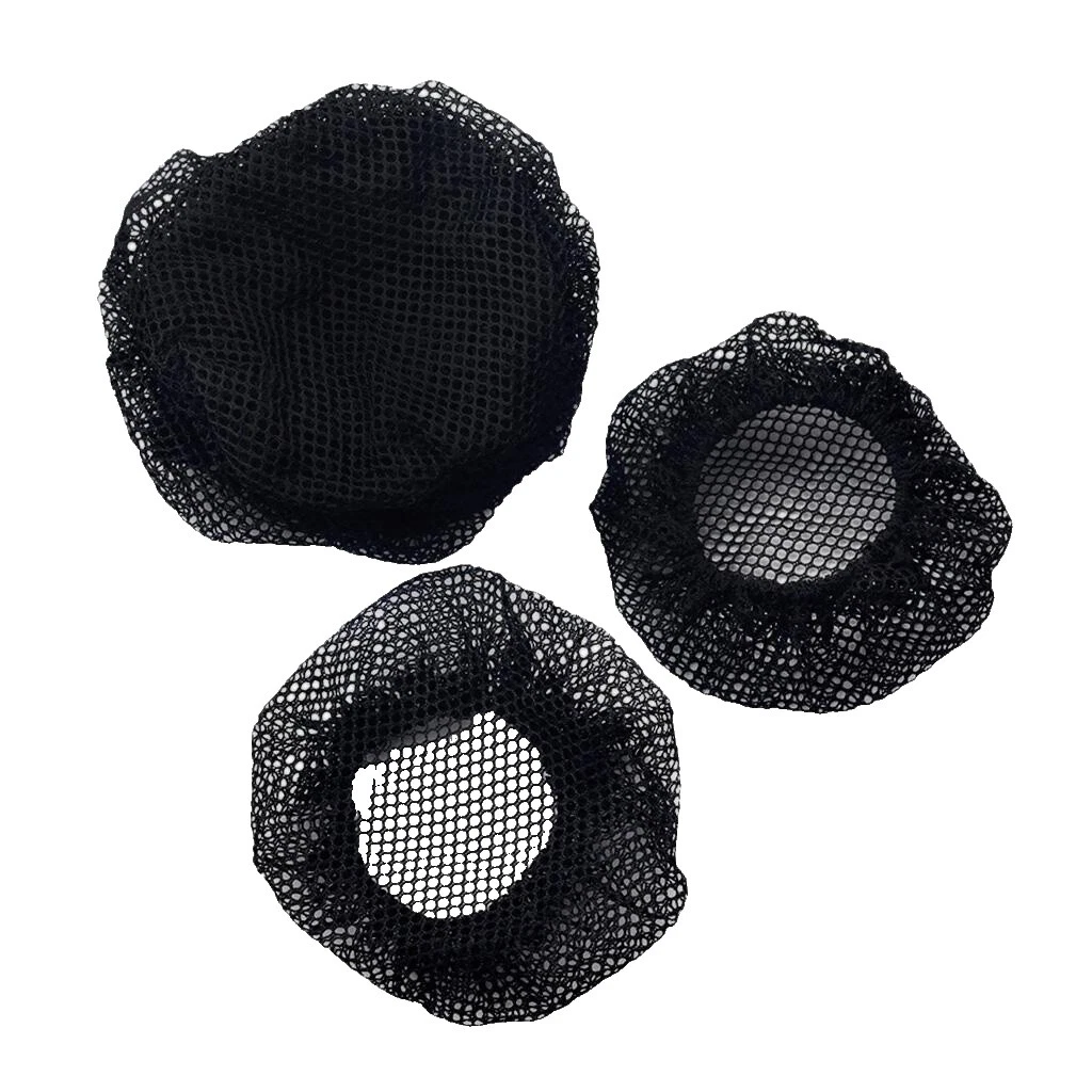 Fabric Black Hair Bun Nets for Women