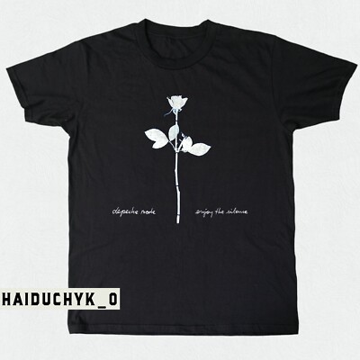 Depeche Mode - Enjoy the Silence Unisex Black T-shirt Size S-5XL