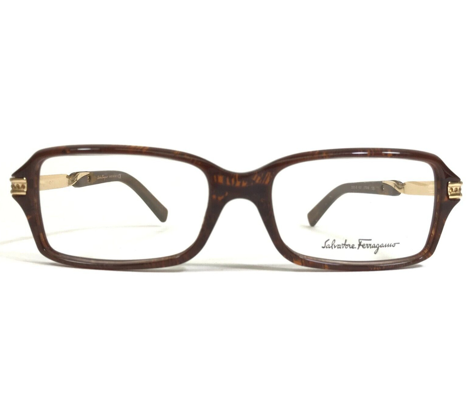 Оправа для очков Salvatore Ferragamo 2665-B 631 Прозрачная коричнево-золотая 51-16-130 14990₽
