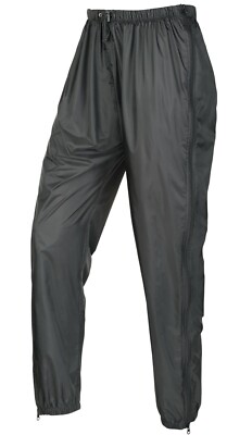 Ferrino Rain Trousers 'Zip Motion' M or XL Black Full Zip RRP 52.50 NEW!