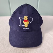 Vintage NEW 1990s Disney Winnie the Pooh Varsity Style Baseball Cap, Blue NWT