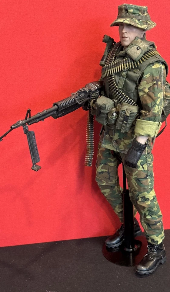 1/6 US ARMY MAC-V SOG VIETNAM WAR SPECIAL FORCES 60 Gunner BANDIT JOES CUSTOM. - Image 4 of 4